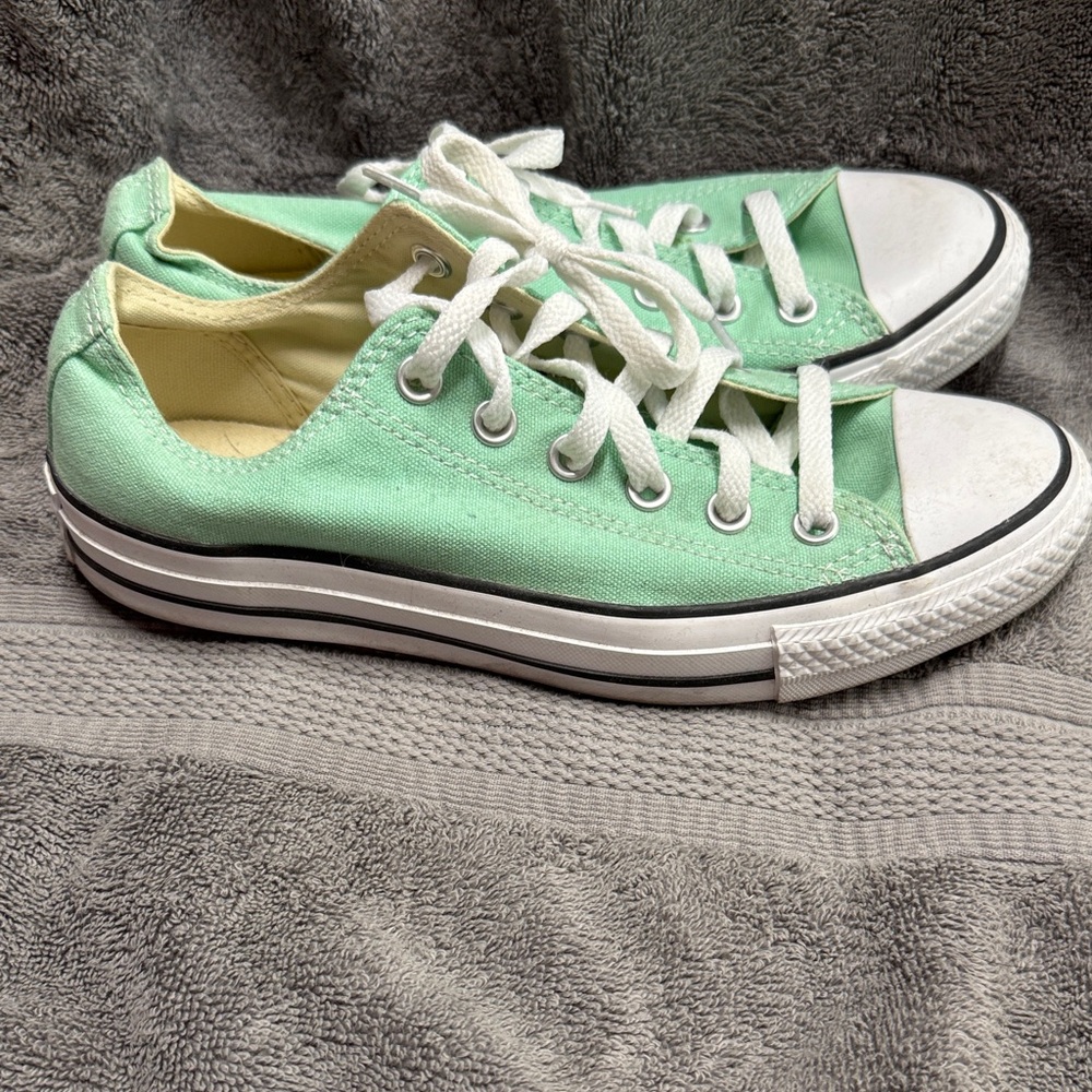 Converse Mint Canvas All Star Sneakers